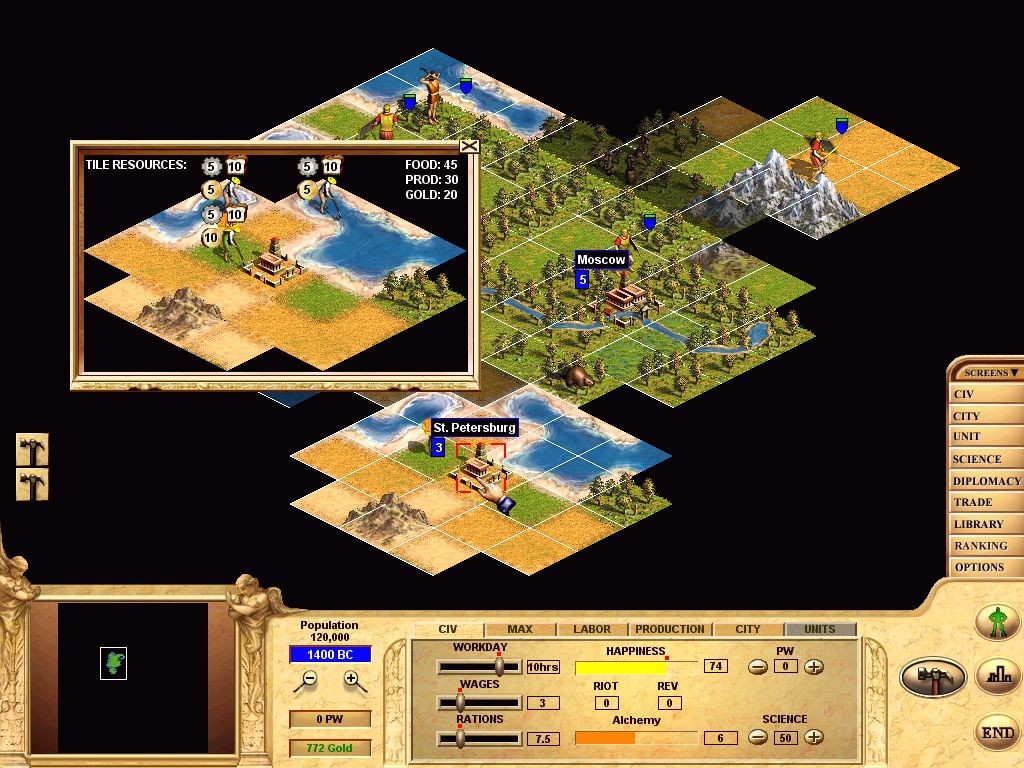 Скриншот из игры Civilization: Call to Power - 8