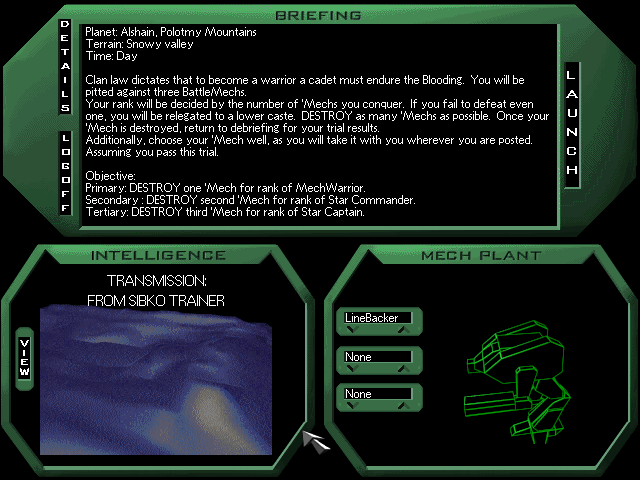 Скриншот из игры MechWarrior 2 Ghost Bear's Legacy - 1