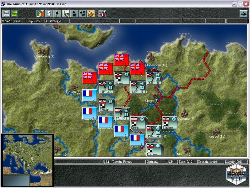 Скриншот из игры Guns of August 1914-1918 - 8