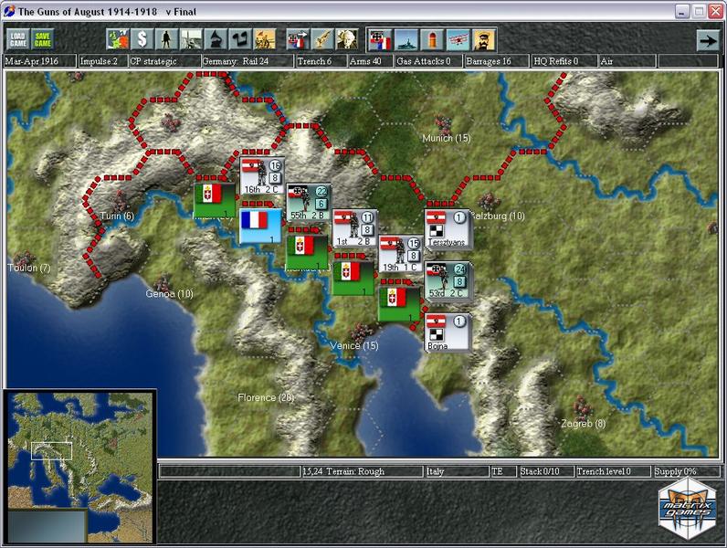 Скриншот из игры Guns of August 1914-1918 - 7