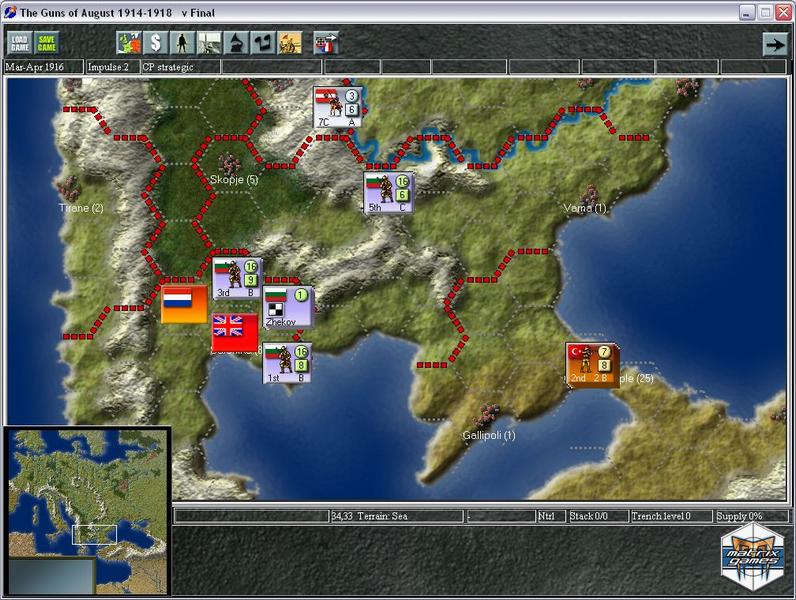 Скриншот из игры Guns of August 1914-1918 - 4