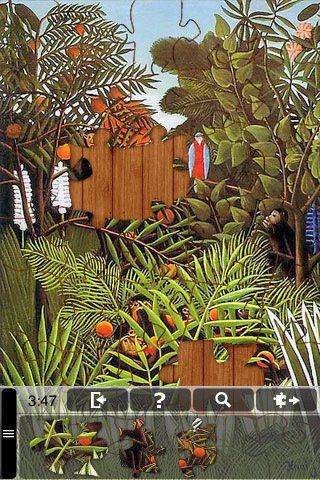 Скриншот из игры Henri Rousseau Jigsaw Puzzles - 3