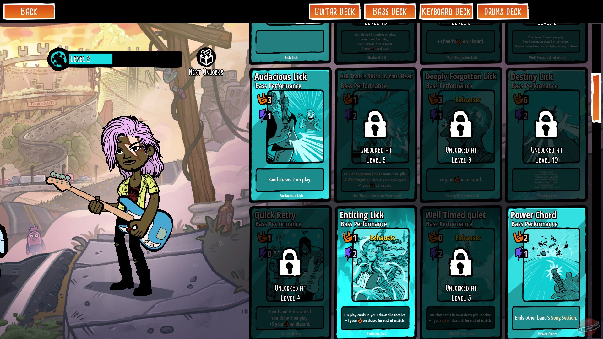 Скриншот из игры Battle Bands: Rock & Roll Deckbuilder - 3