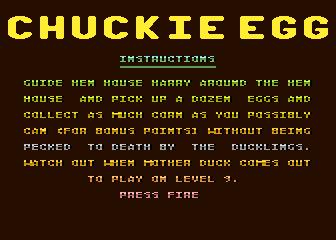 Скриншот из игры Chuckie Egg - 59