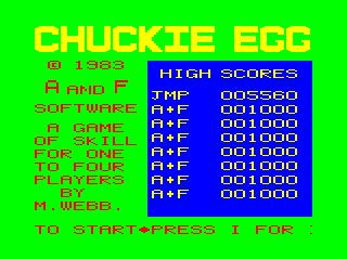 Скриншот из игры Chuckie Egg - 11