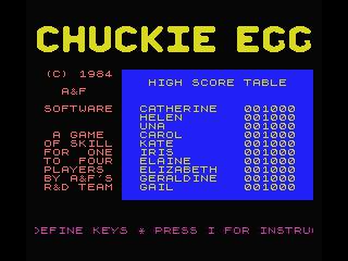Скриншот из игры Chuckie Egg - 8