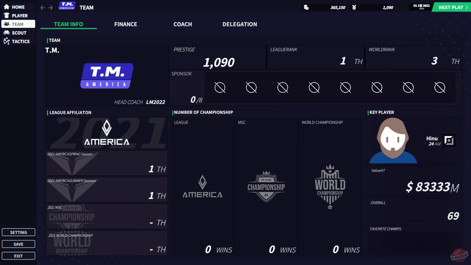 Скриншот из игры League Manager 2022 - 2