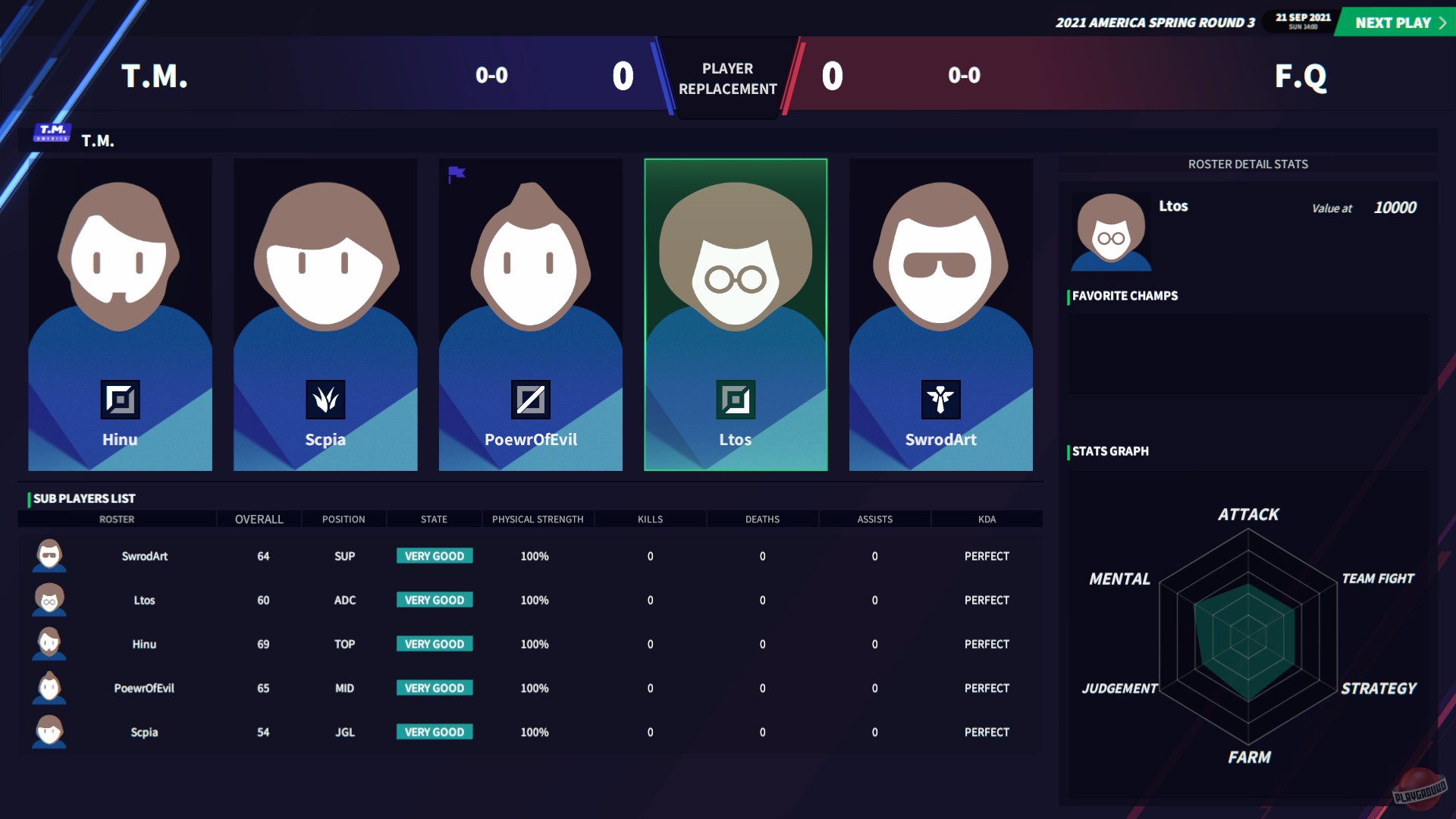 Скриншот из игры League Manager 2022 - 11