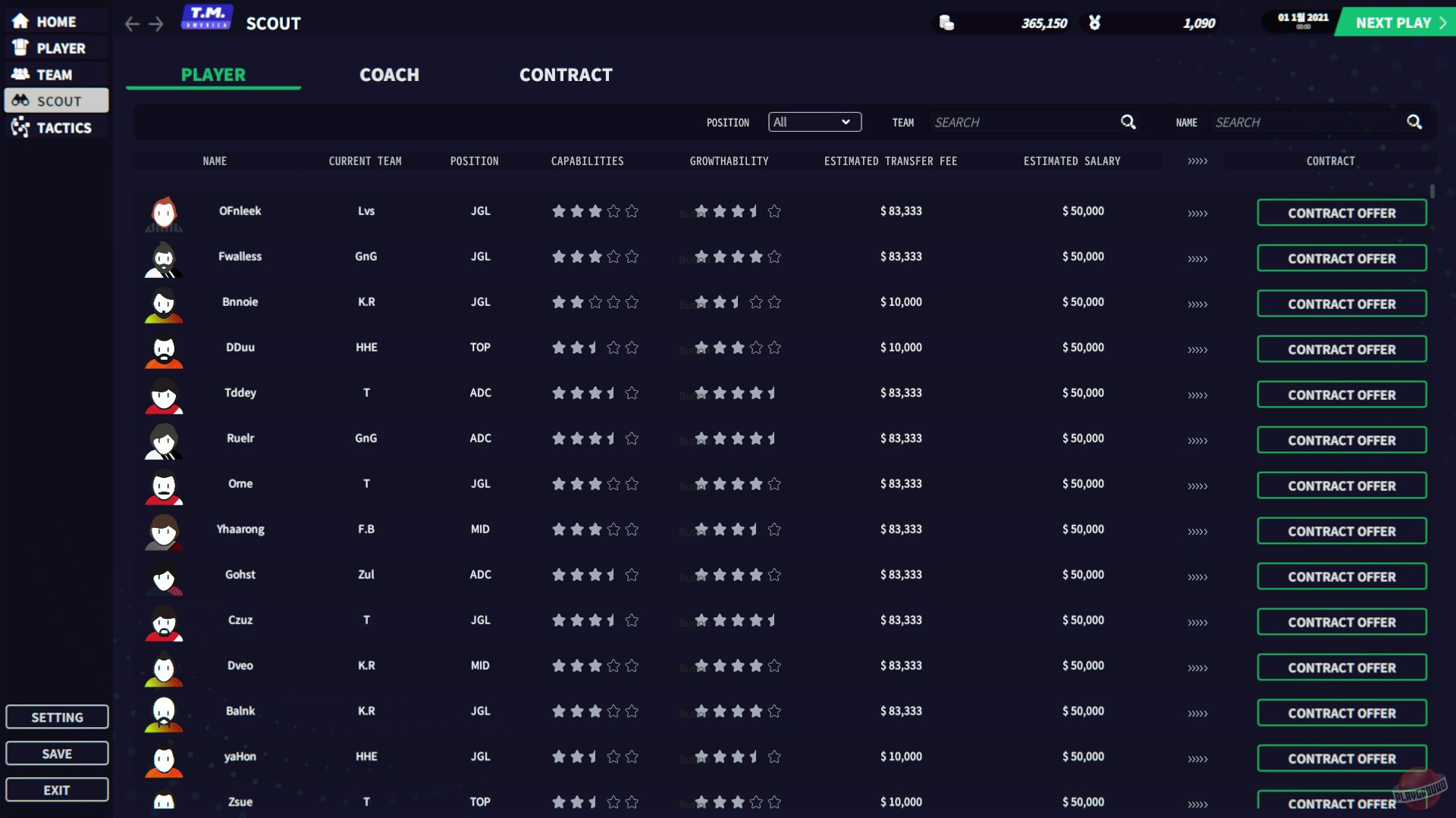 Скриншот из игры League Manager 2022 - 4