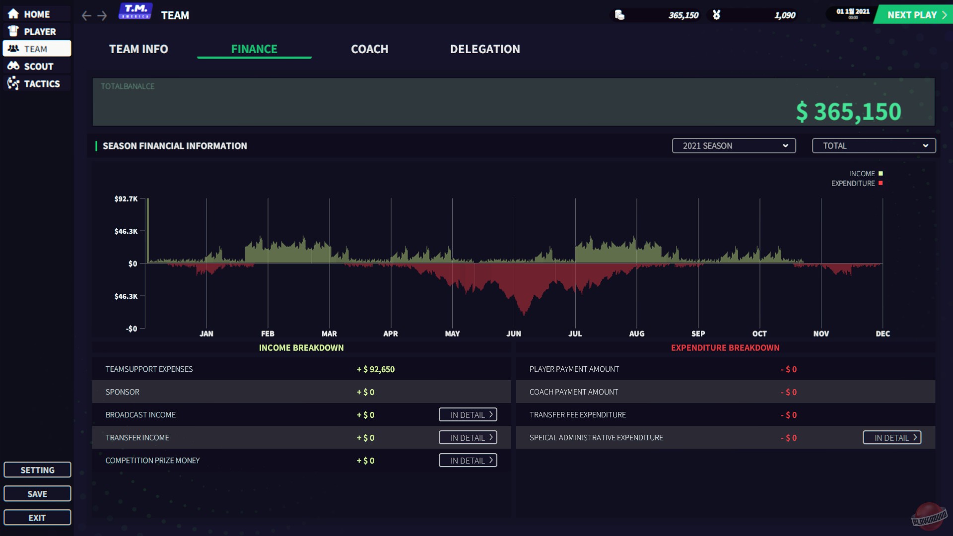 Скриншот из игры League Manager 2022 - 21