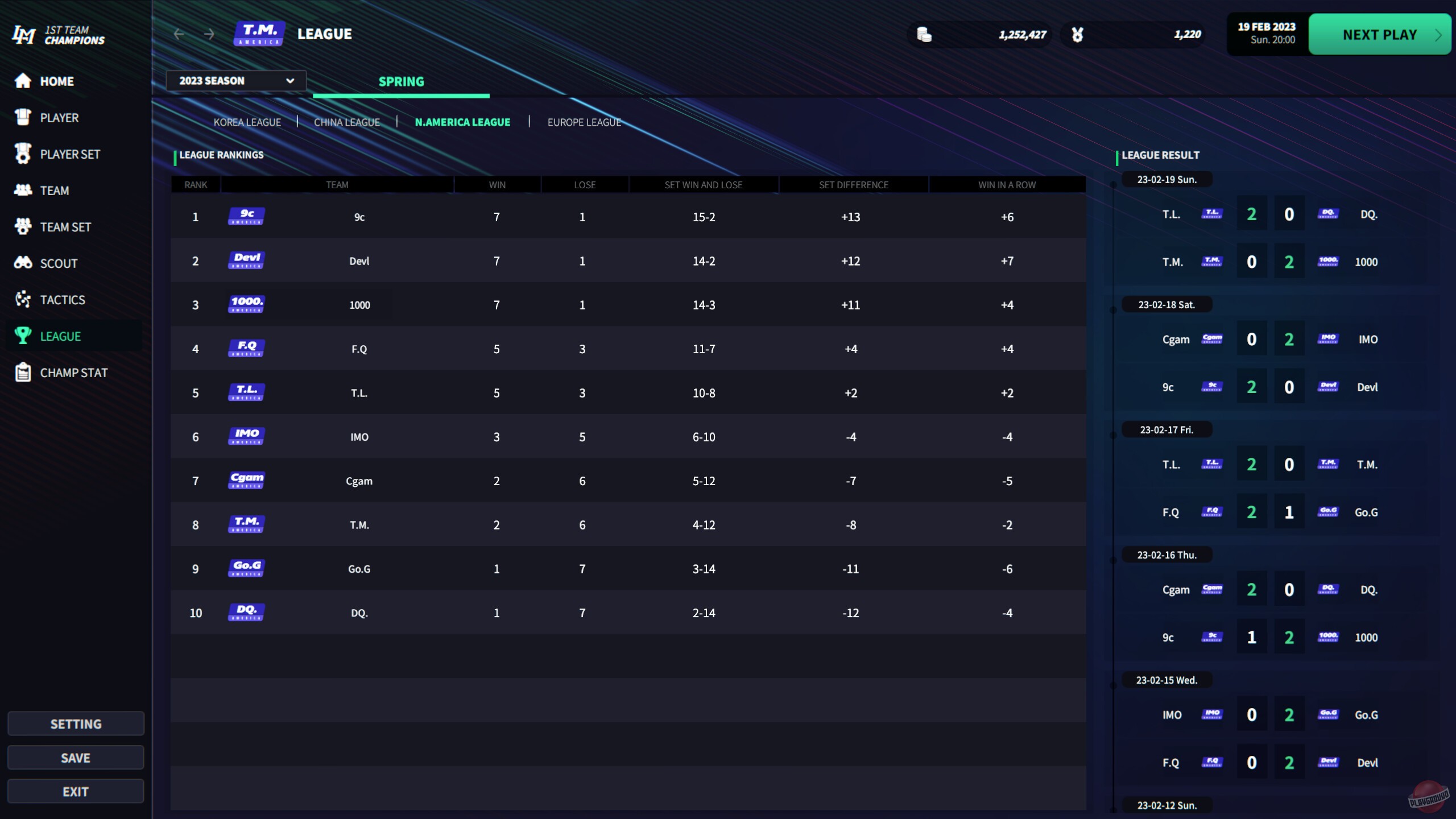 Скриншот из игры League Manager 2023 - 13