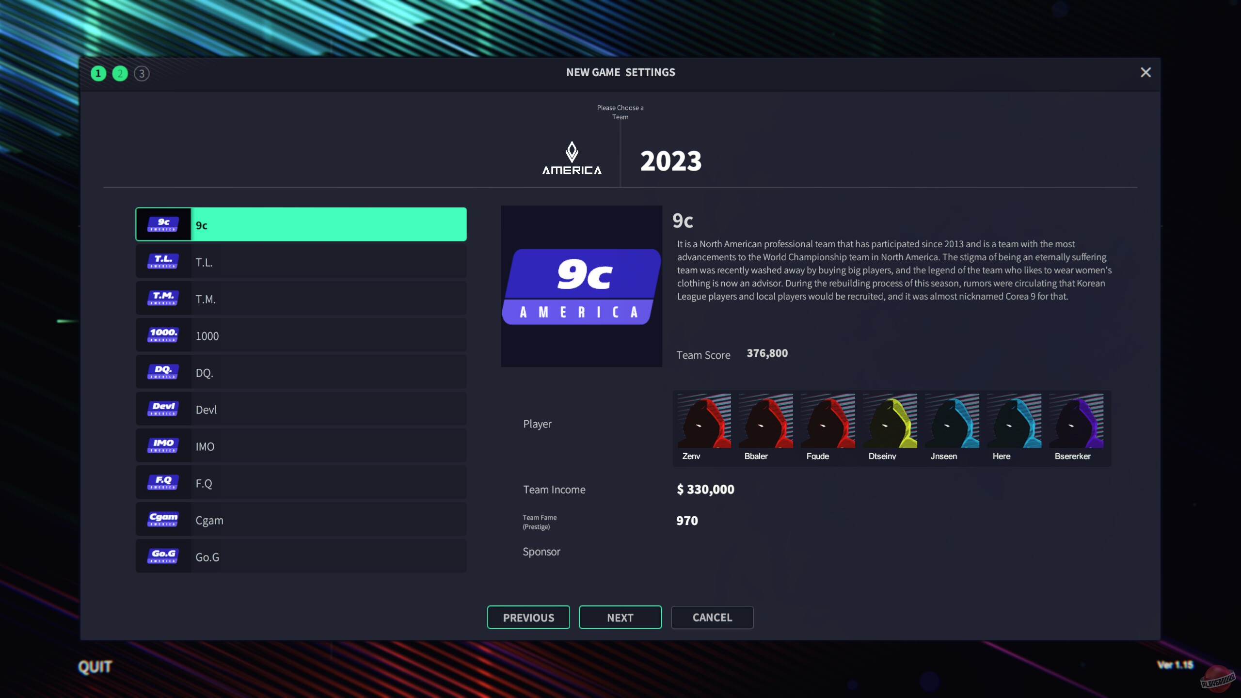 Скриншот из игры League Manager 2023 - 16
