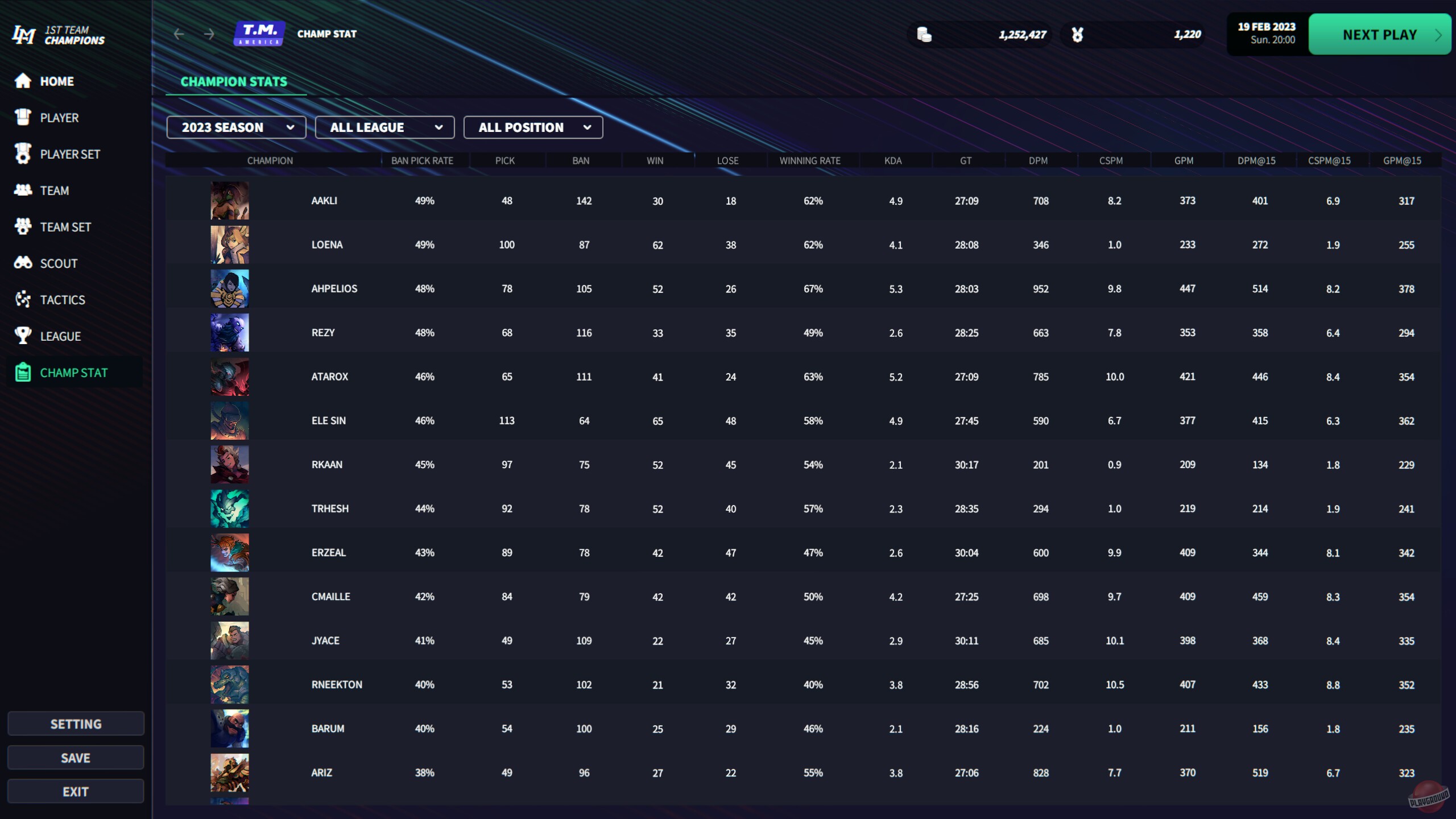 Скриншот из игры League Manager 2023 - 4