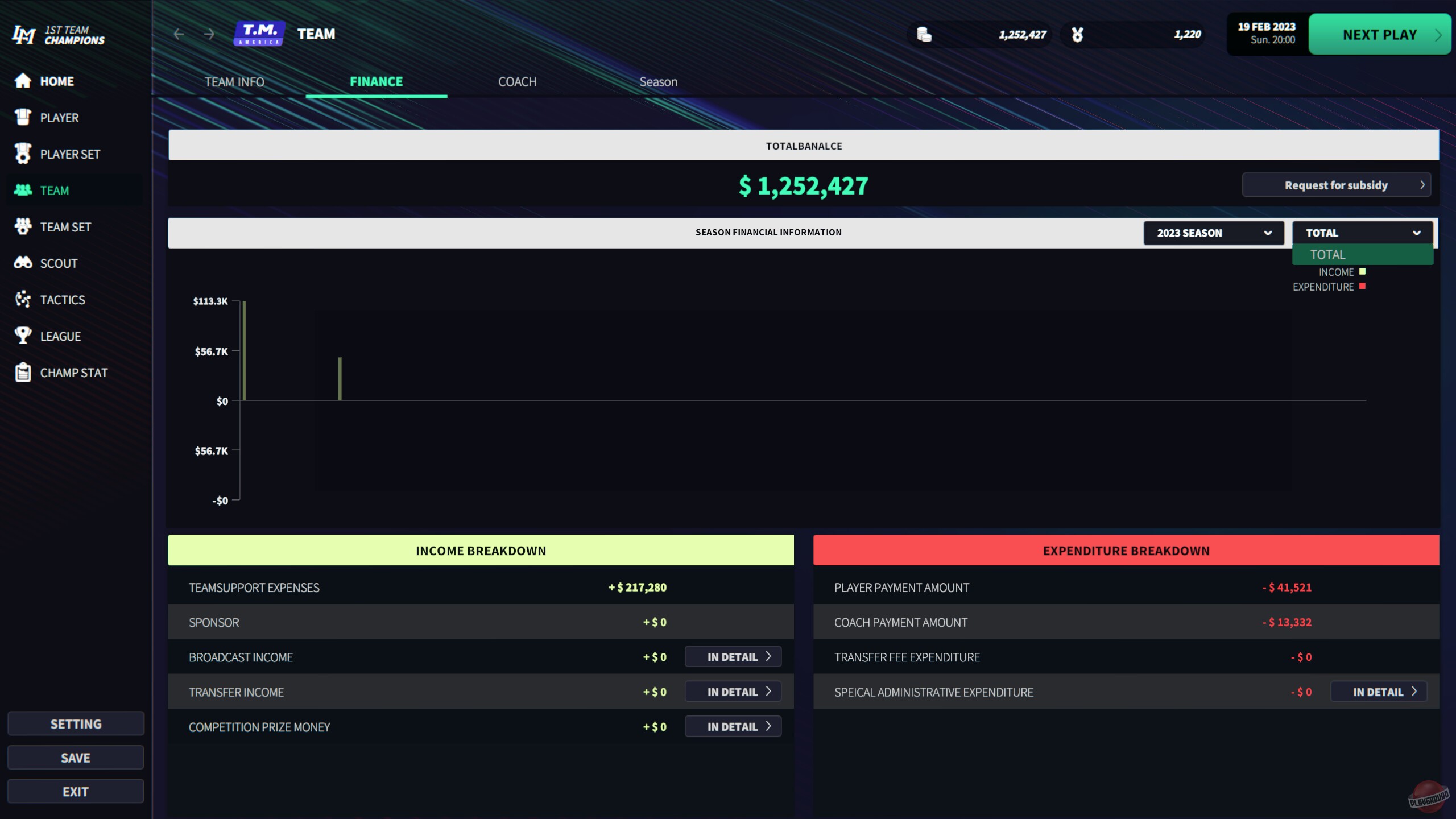 Скриншот из игры League Manager 2023 - 10