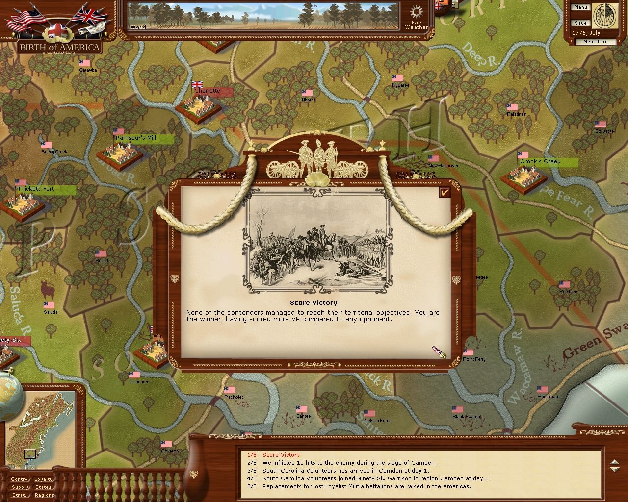 Скриншот из игры Birth of America - 12