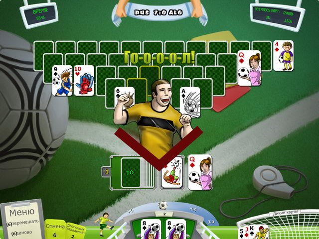 Скриншот из игры Пасьянс Футболка - 3