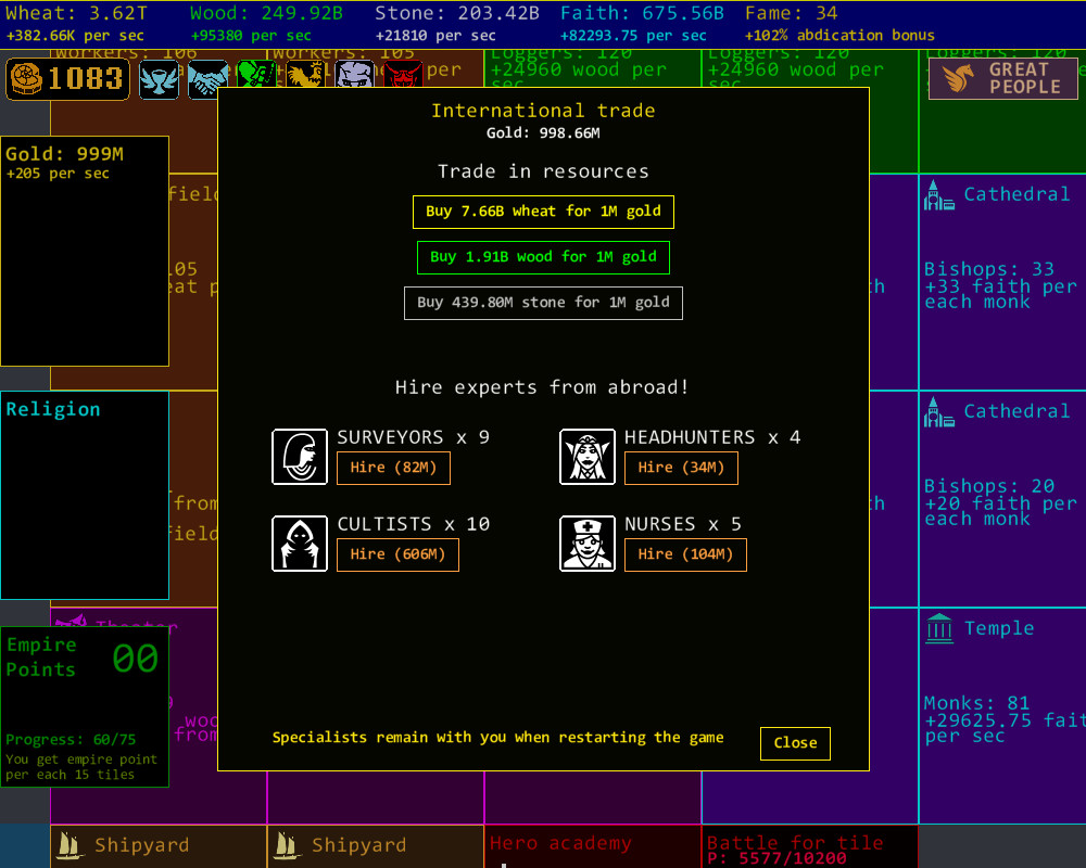 Скриншот из игры Territory Idle - 3