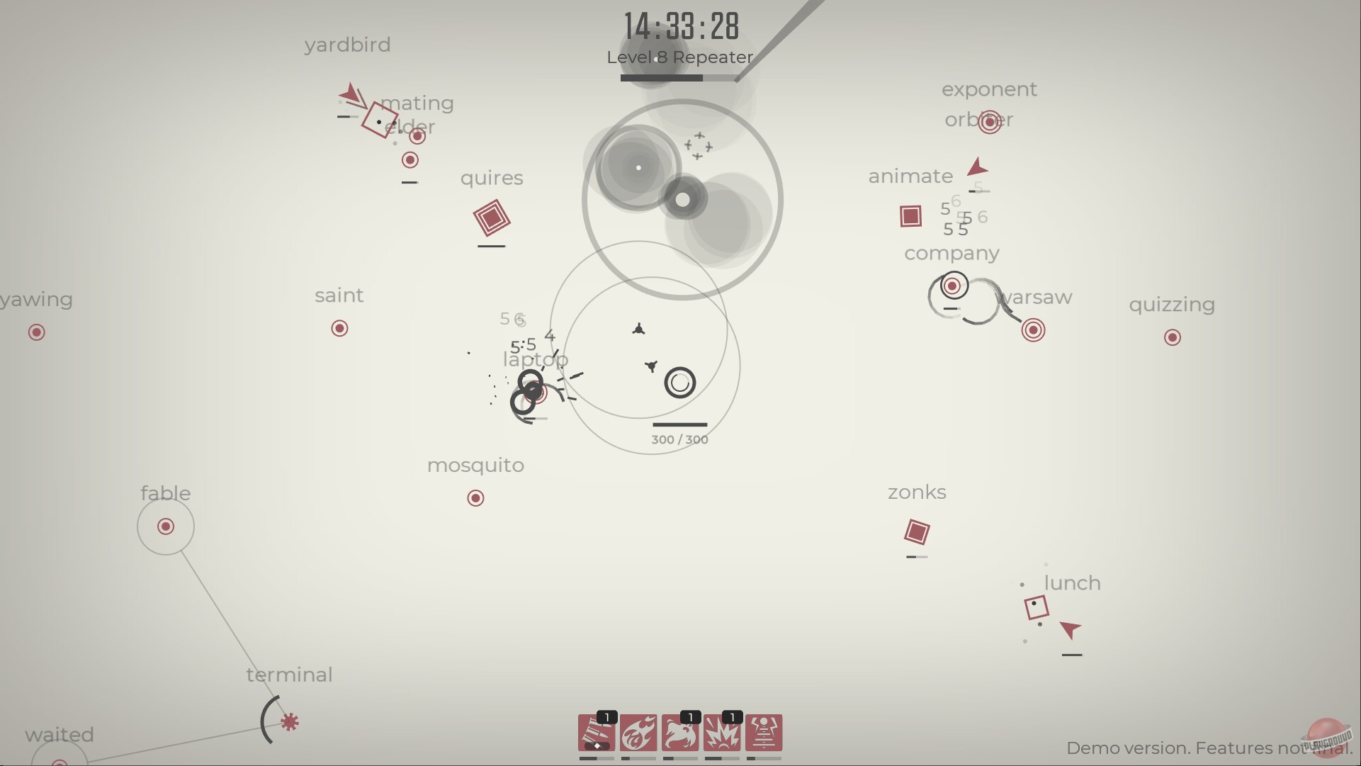Скриншот из игры Glyphica: Typing Survival - 10