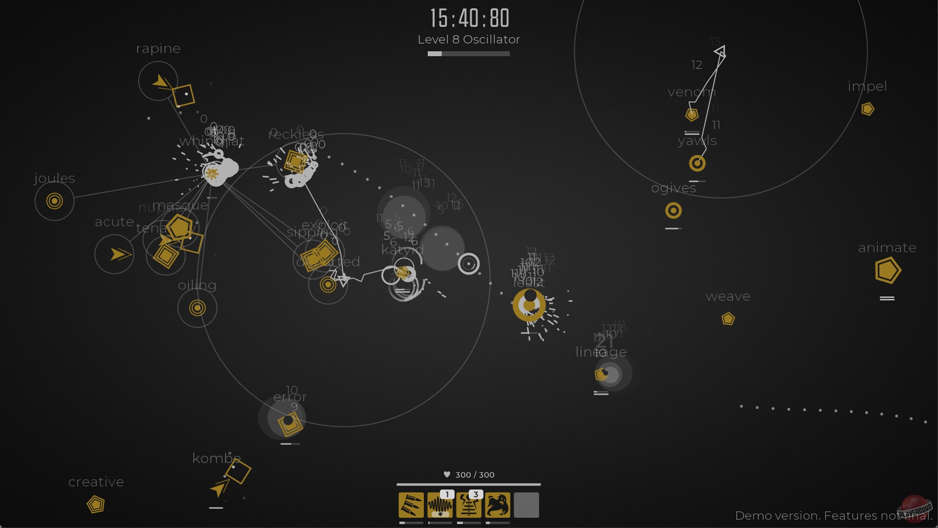 Скриншот из игры Glyphica: Typing Survival - 5