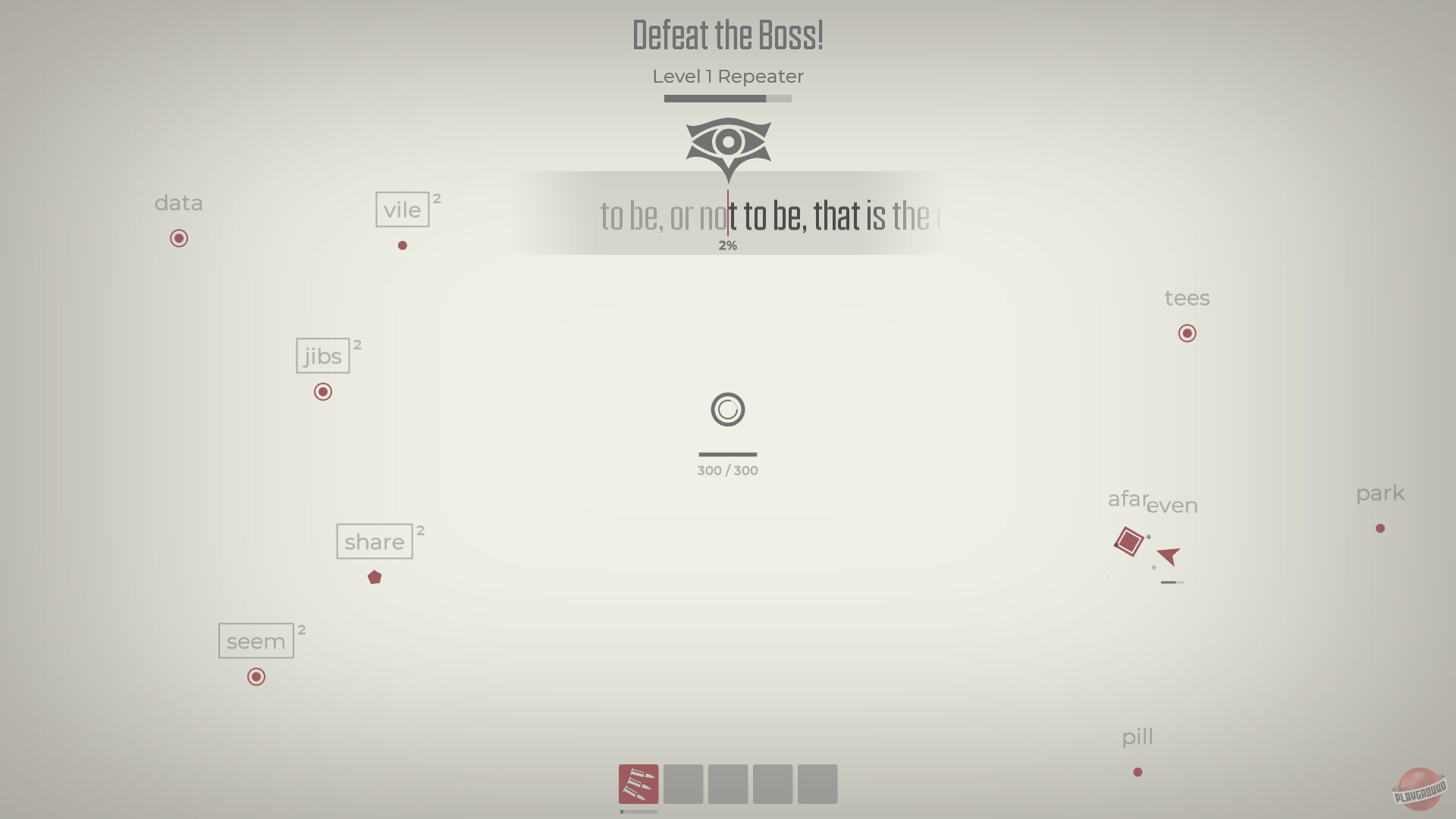 Скриншот из игры Glyphica: Typing Survival - 8