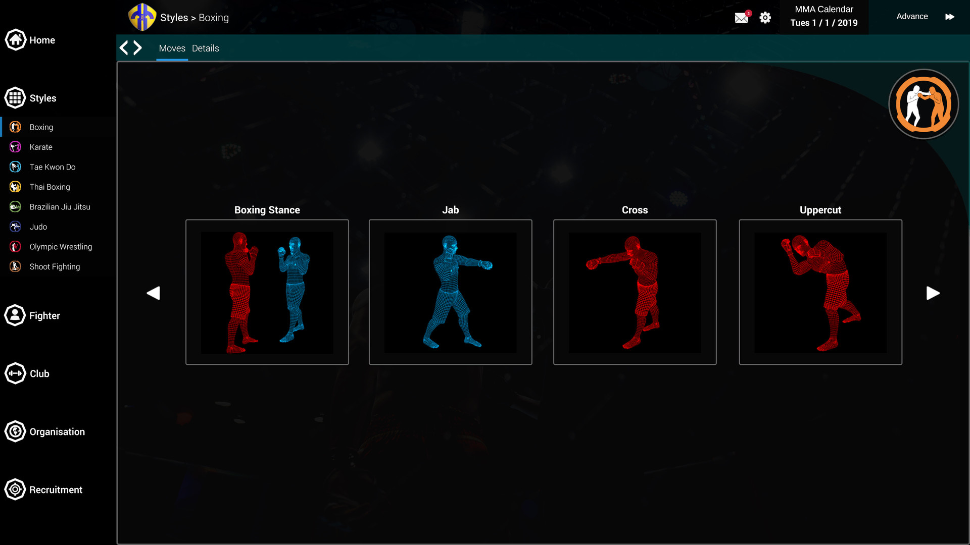 Скриншот из игры MMA Team Manager - 7