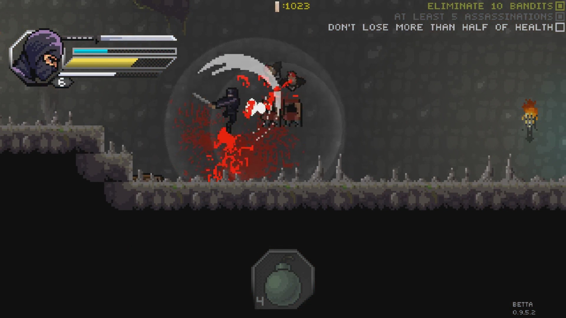 Скриншот из игры Pixel Shinobi Nine demons of Mamoru - 12
