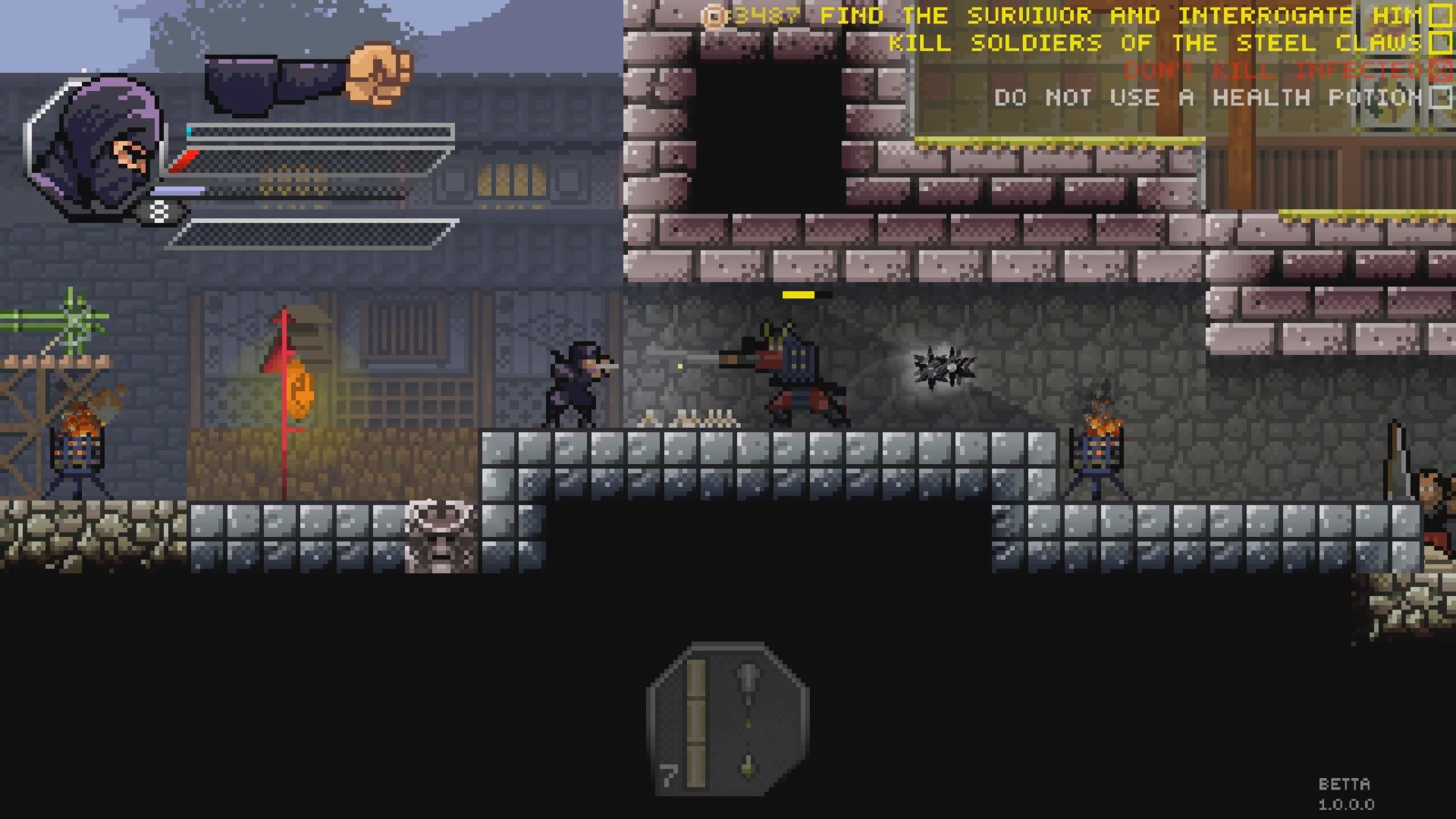 Скриншот из игры Pixel Shinobi Nine demons of Mamoru - 15