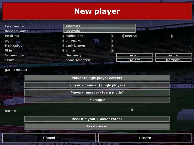 Скриншот из игры Andreas Osswald’s Championship Soccer 2004-2005 Edition - 4