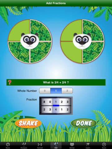 Скриншот из игры Jungle Fractions - 2