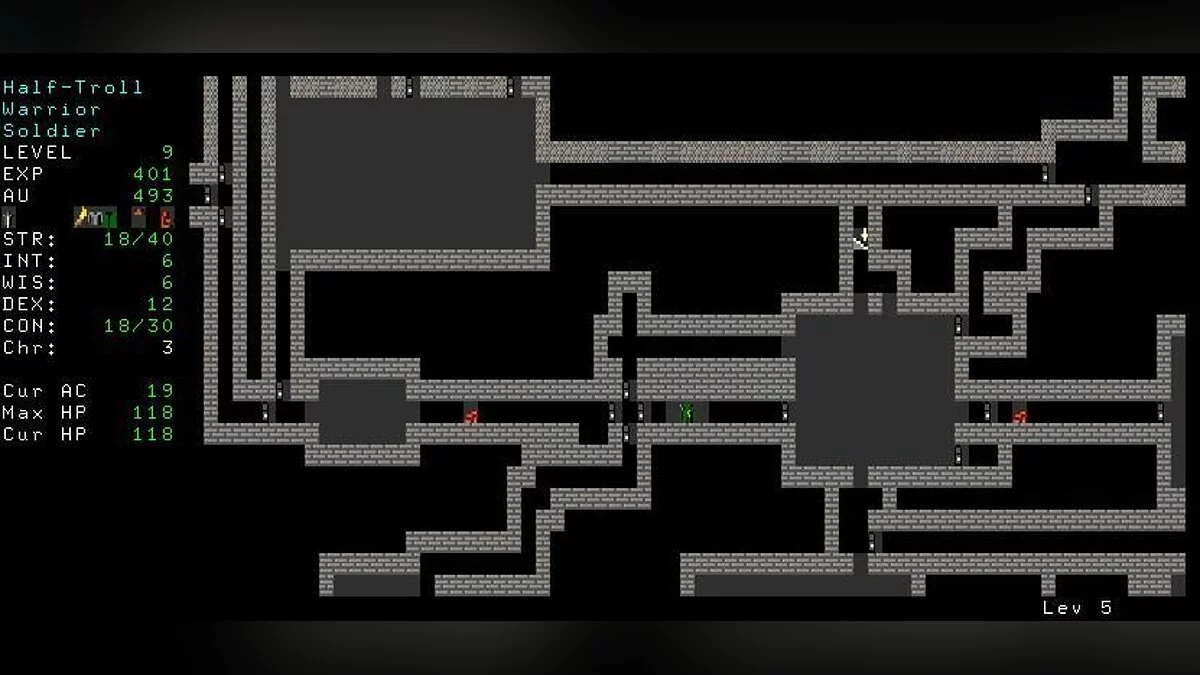 Скриншот из игры Angband - 1