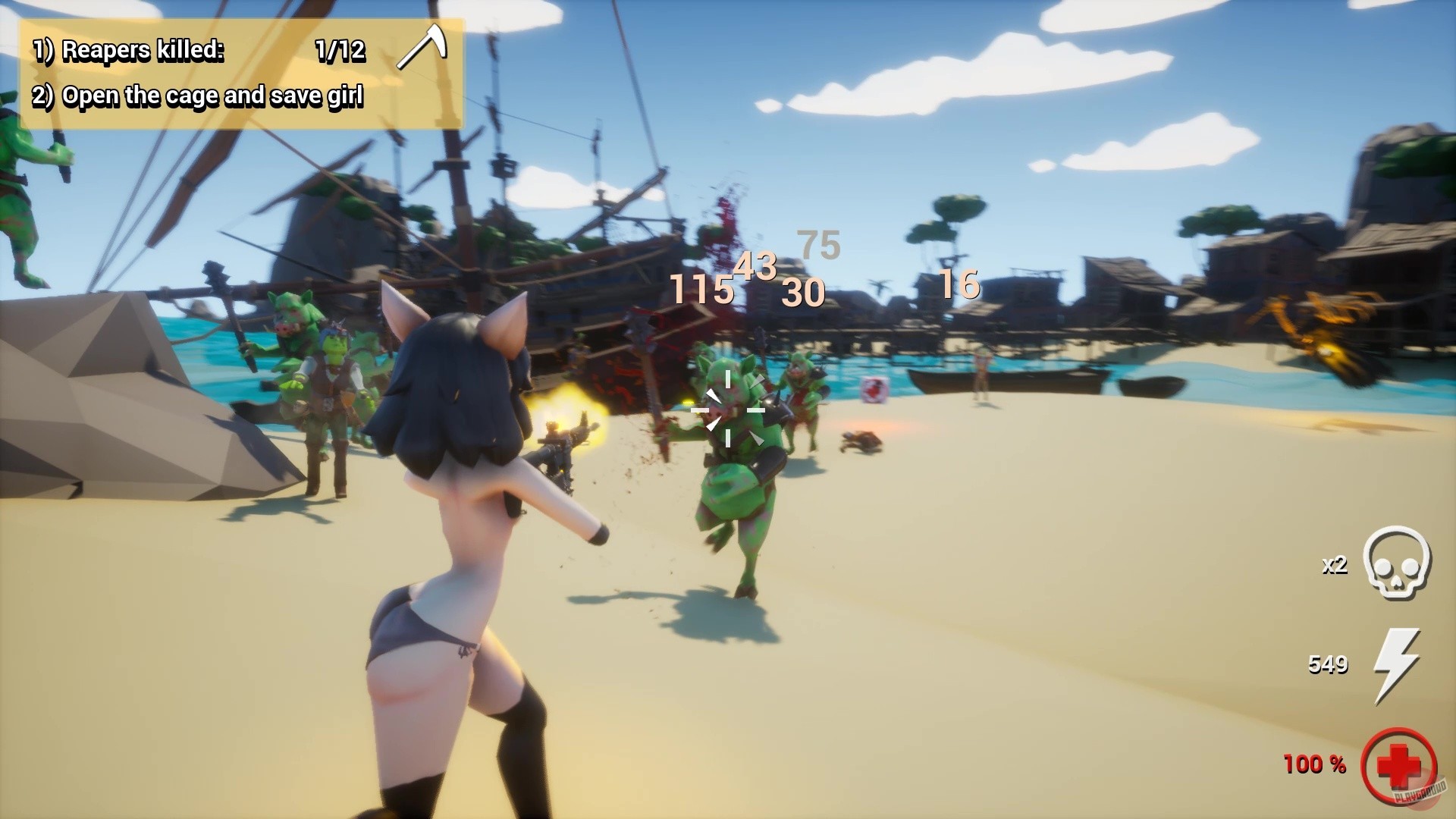 Скриншот из игры Hentai vs Evil: Back 4 Waifus - 18