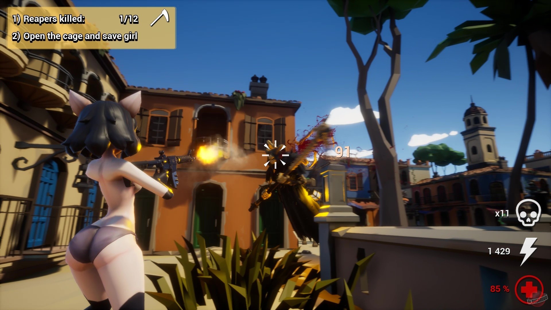 Скриншот из игры Hentai vs Evil: Back 4 Waifus - 9