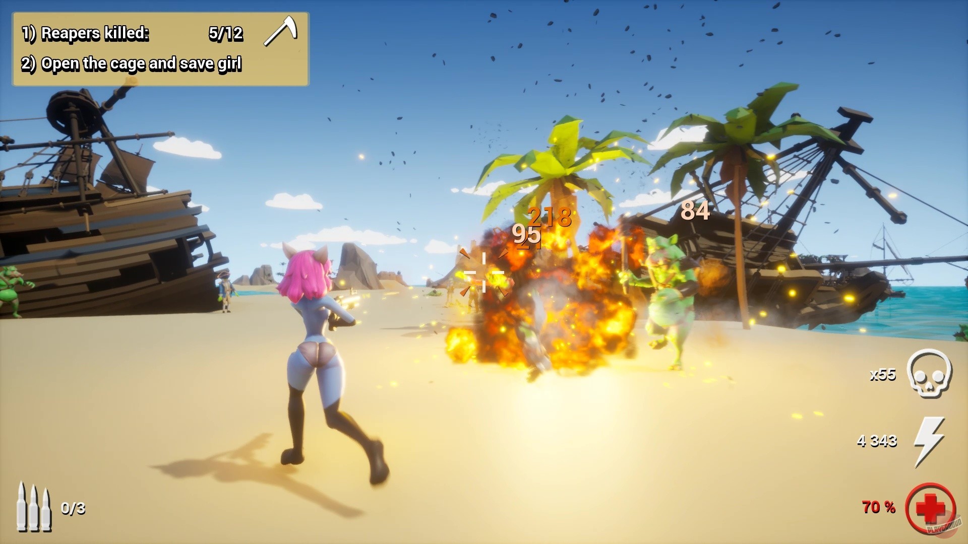 Скриншот из игры Hentai vs Evil: Back 4 Waifus - 19