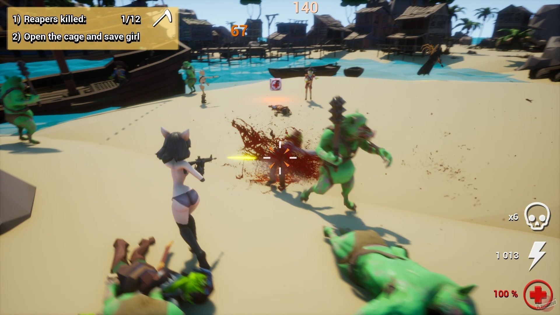 Скриншот из игры Hentai vs Evil: Back 4 Waifus - 15