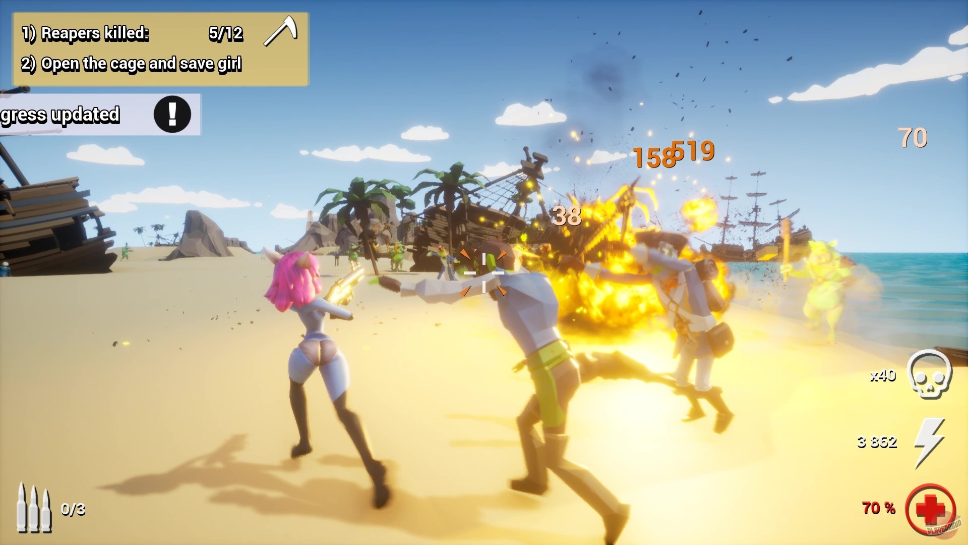 Скриншот из игры Hentai vs Evil: Back 4 Waifus - 4