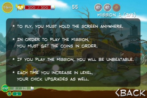 Скриншот из игры FlyChick - 2
