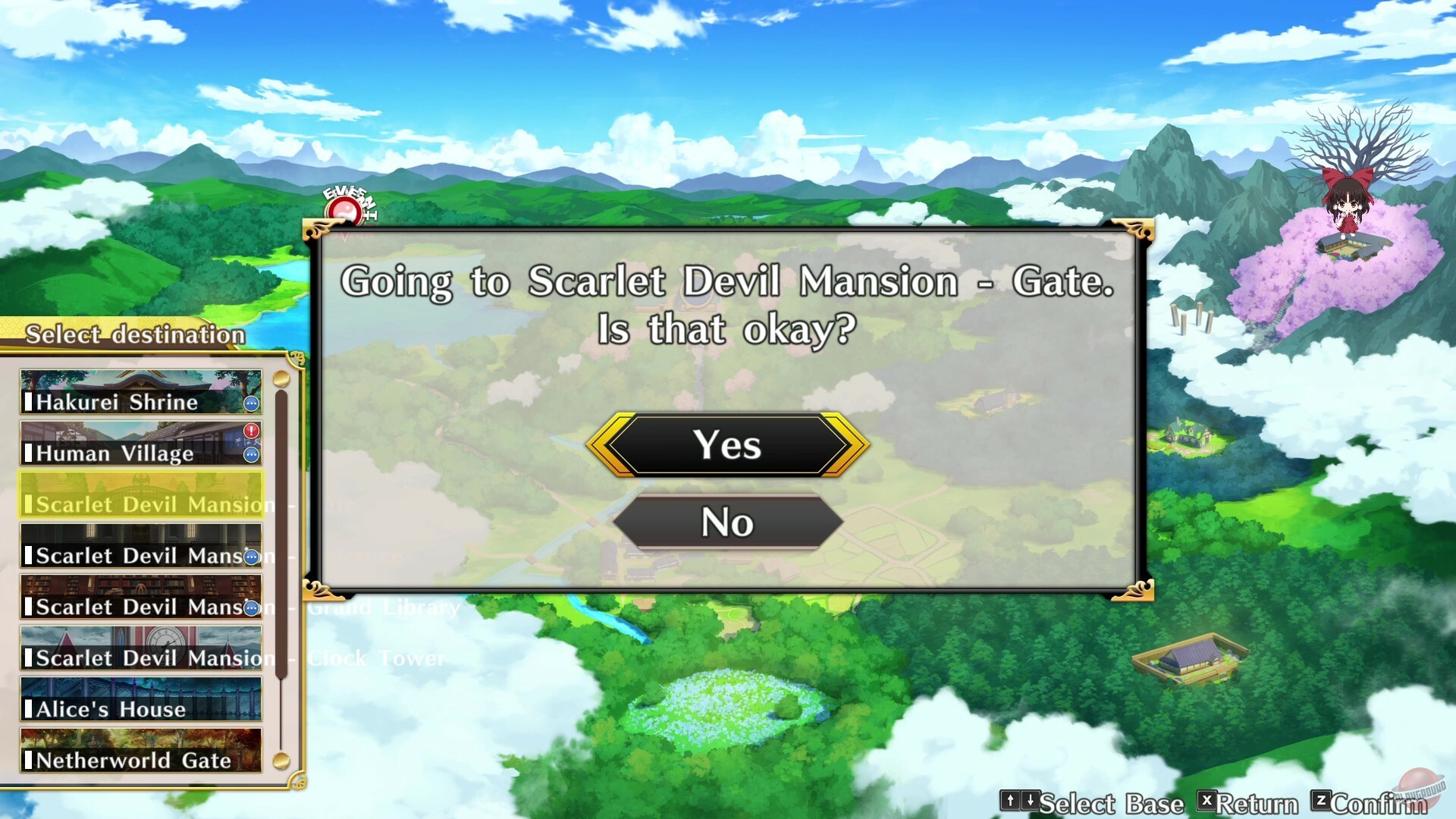 Скриншот из игры Touhou Genso Wanderer -FORESIGHT- - 17