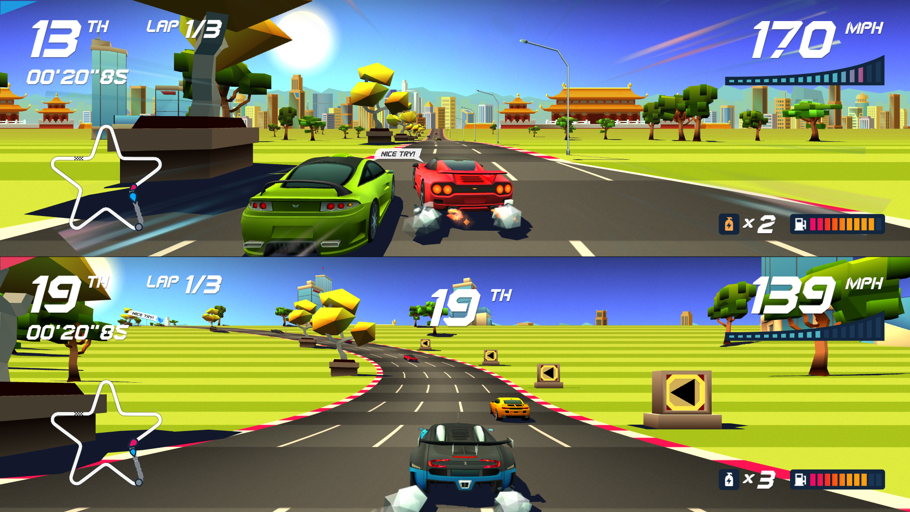 Скриншот из игры Horizon Chase Turbo - 64