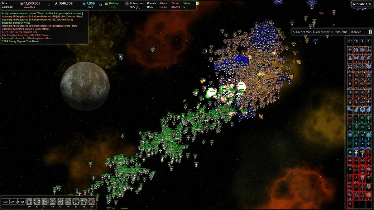 Скриншот из игры AI War: Fleet Command - 22