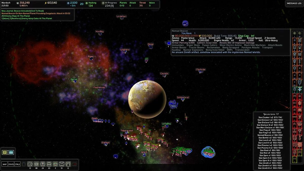 Скриншот из игры AI War: Fleet Command - 39