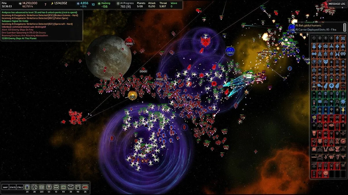 Скриншот из игры AI War: Fleet Command - 43