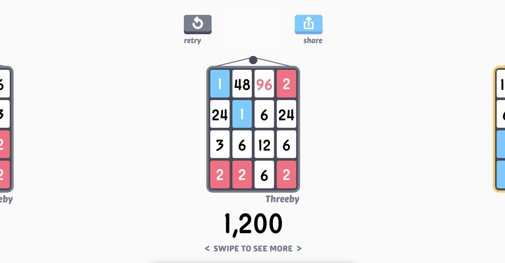 Скриншот из игры Threes! - 14