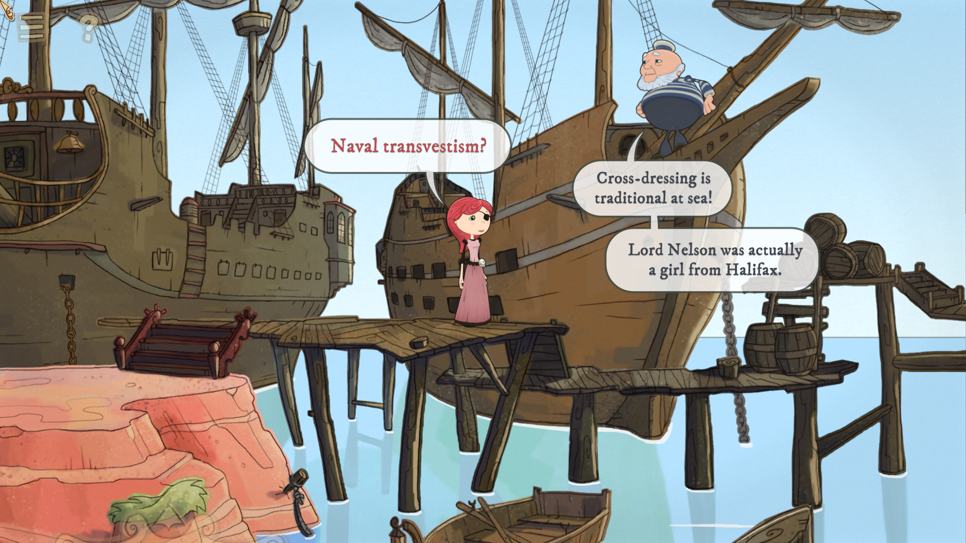 Скриншот из игры Nelly Cootalot: The Fowl Fleet - 54