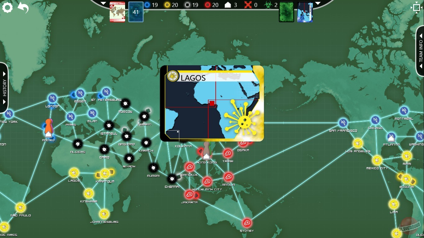 Скриншот из игры Pandemic: The Board Game - 20
