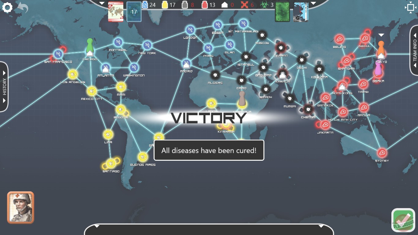 Скриншот из игры Pandemic: The Board Game - 37