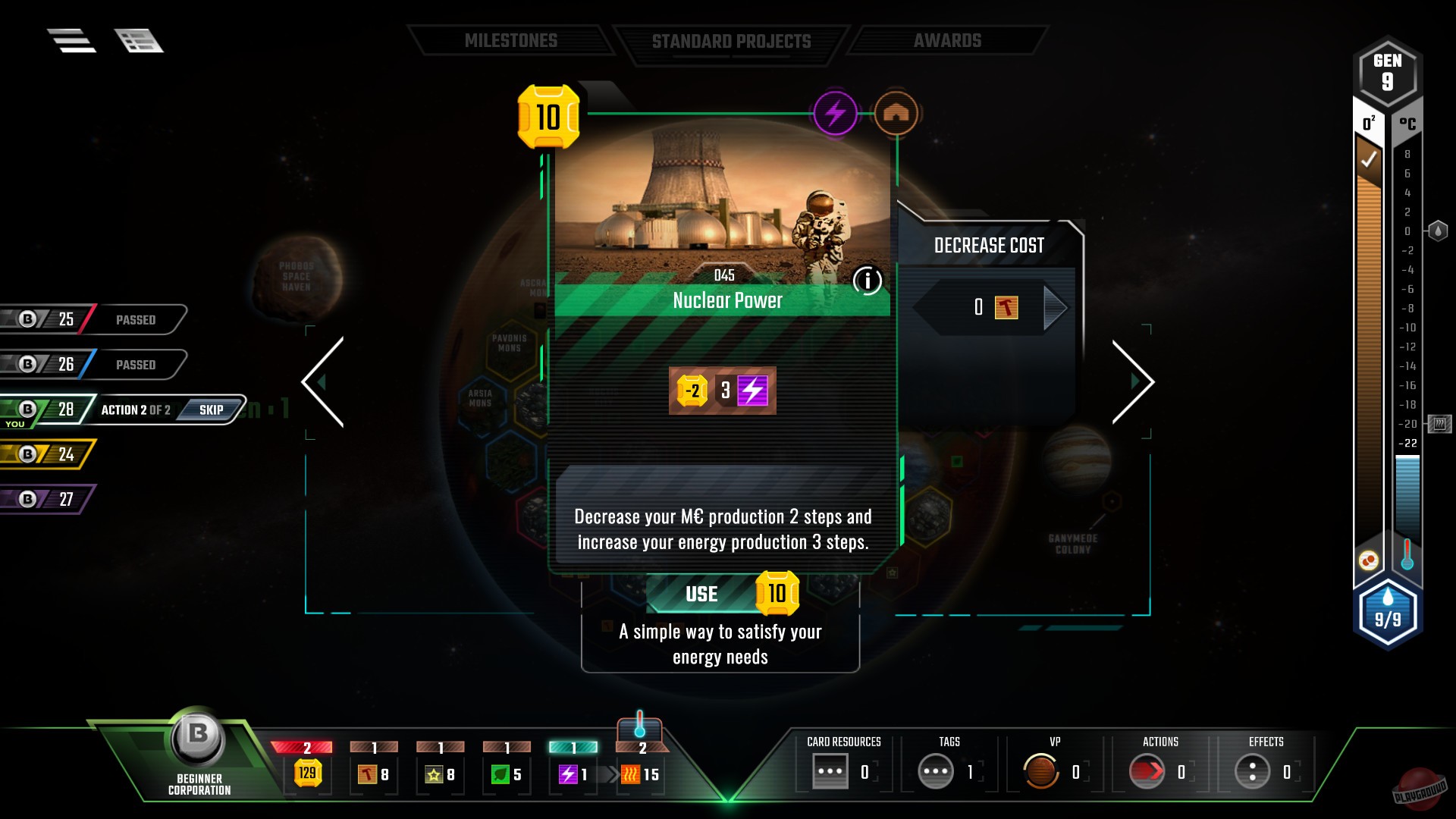 Скриншот из игры Terraforming Mars - 10