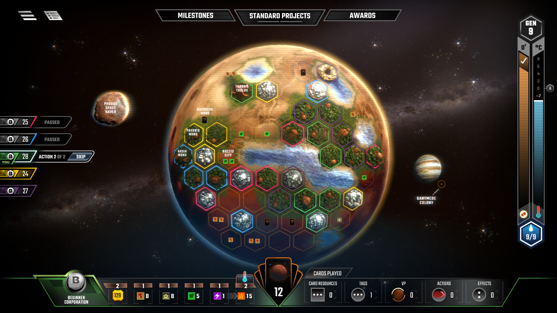 Скриншот из игры Terraforming Mars - 9