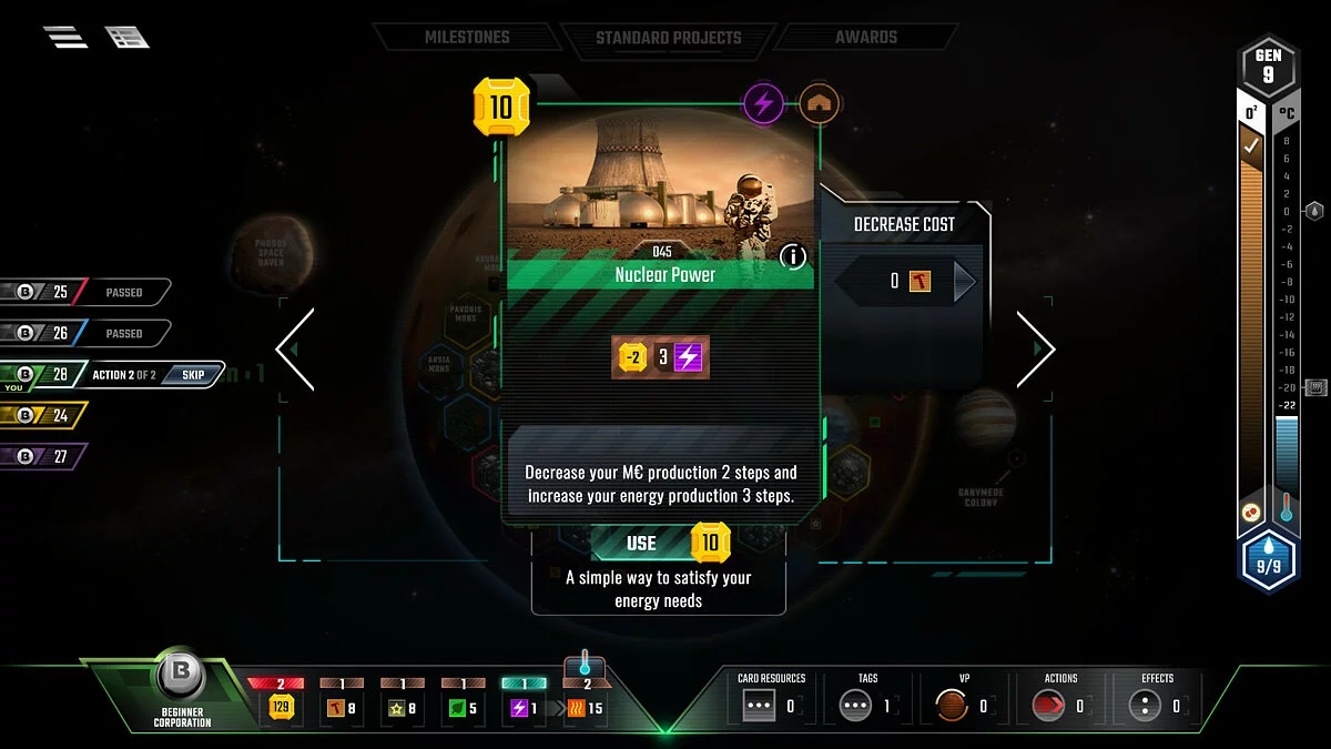 Скриншот из игры Terraforming Mars - 7