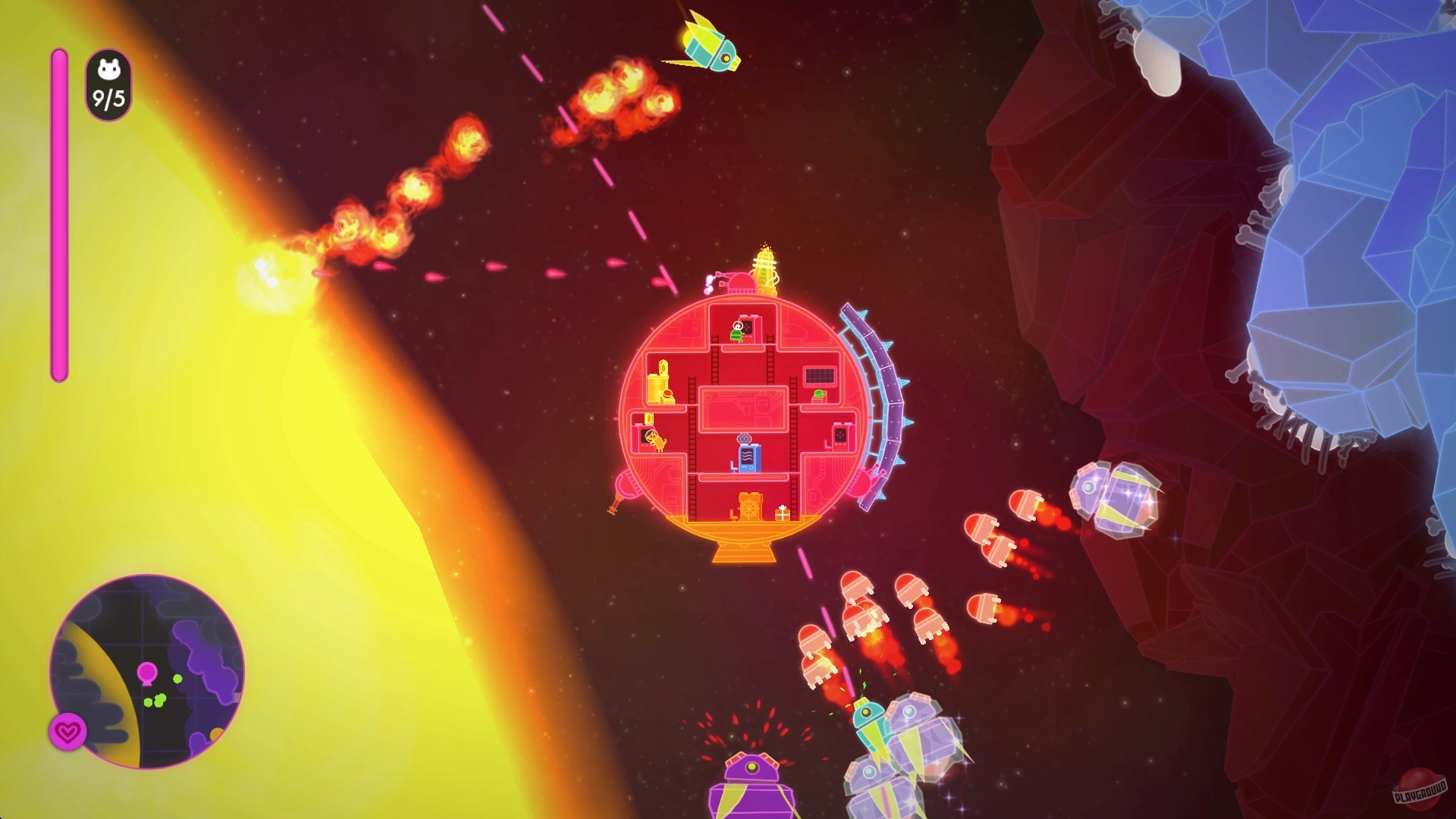 Скриншот из игры Lovers in a Dangerous Spacetime - 7