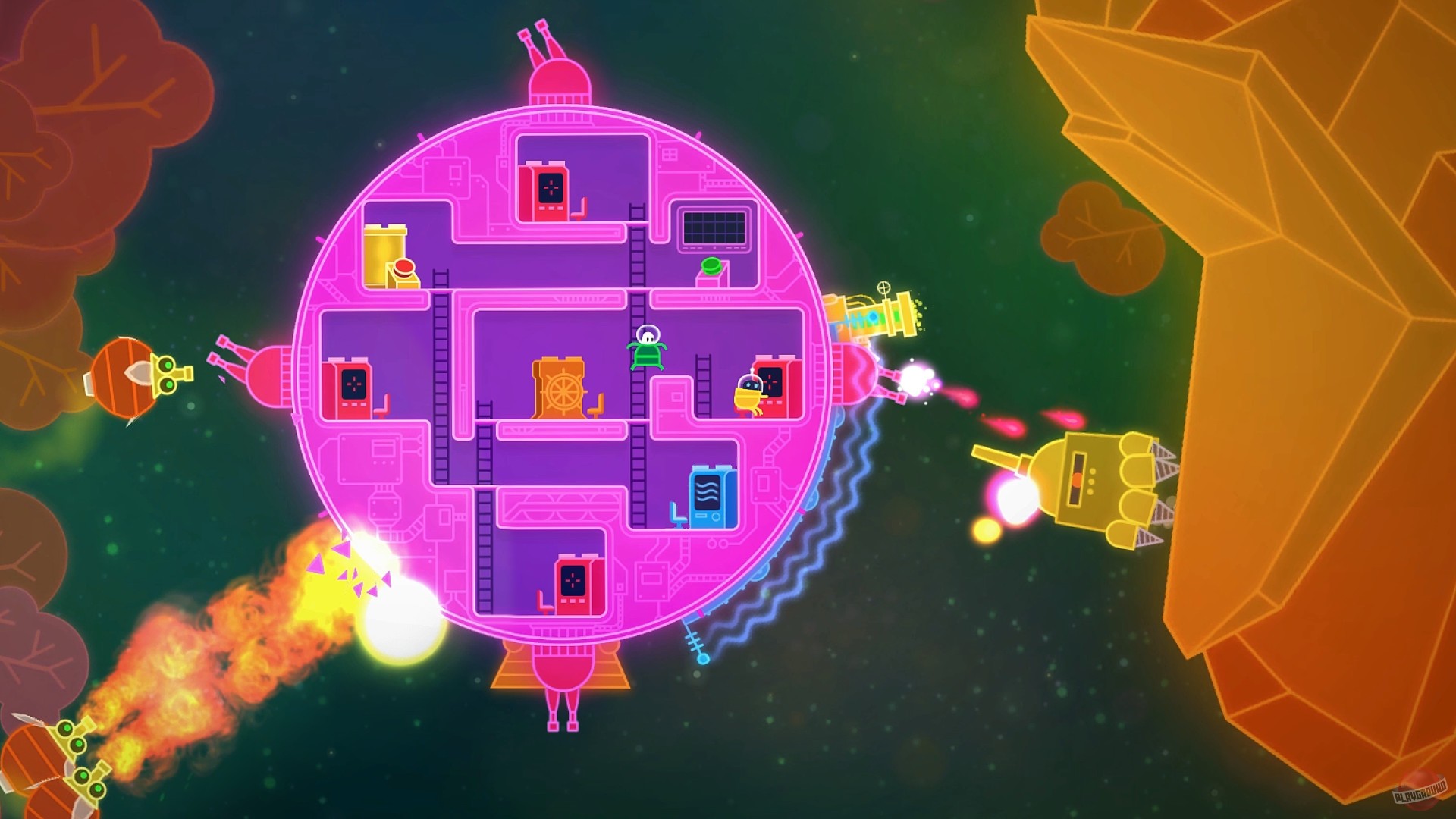 Скриншот из игры Lovers in a Dangerous Spacetime - 22